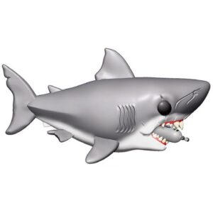Jaws Oversized POP! Movies Vinyl Figure Jaws with Diving Tank 15 cm