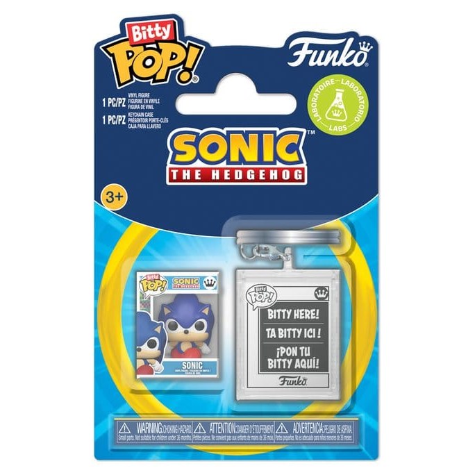 Sonic the Hedgehog Bitty POP! & Accessory Vinyl Figure 2-Pack Sonic w/KCHN 2 cm DS Modellismo Sonic the Hedgehog Bitty POP! & Accessory Vinyl Figure 2-Pack Sonic w/KCHN 2 cm
