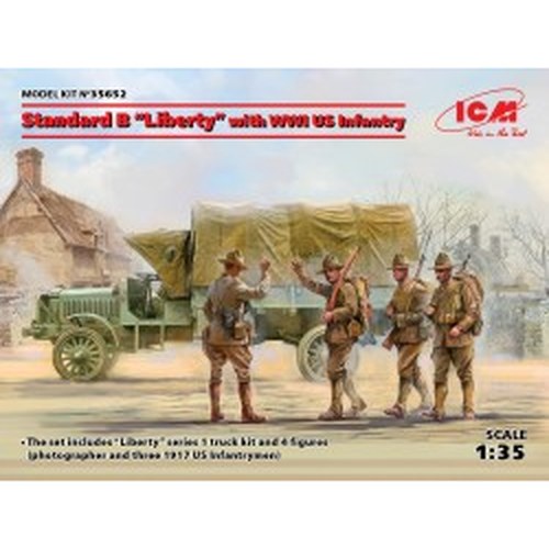 1/35 Standard B "Liberty" with Wwi US Infantry DS Modellismo 1/35 Standard B "Liberty" with Wwi US Infantry