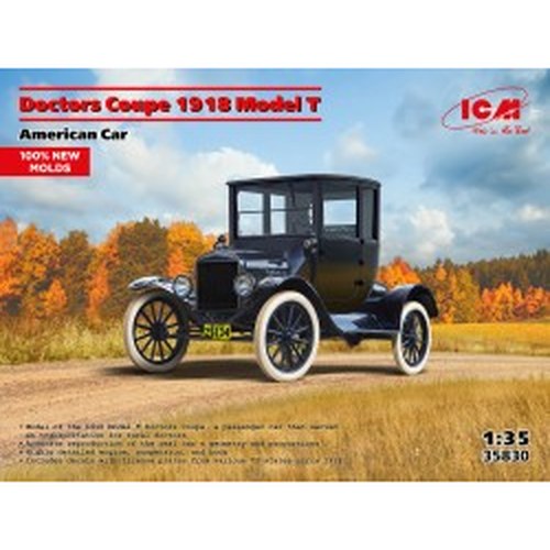 Doctors Coupe 1917 Model T American Car Kit 1:35 DS Modellismo Doctors Coupe 1917 Model T American Car Kit 1:35