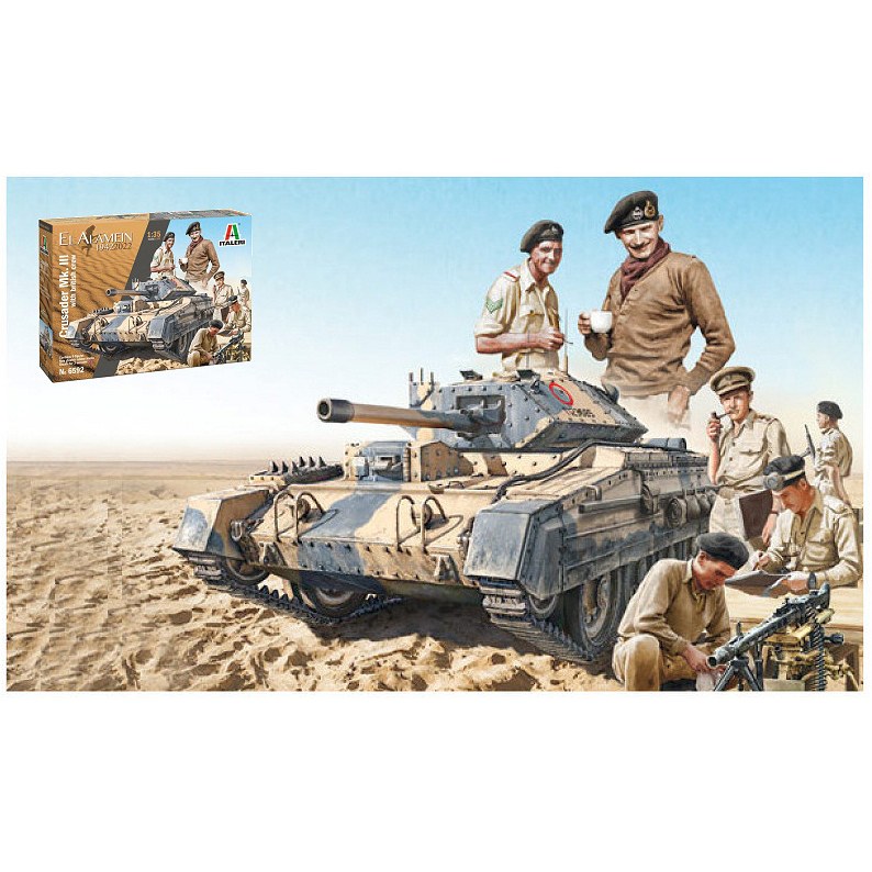 Crusader Mk.III British Tank Crew EL Alamein October 1942 Kit 1:35 DS Modellismo Crusader Mk.III British Tank Crew EL Alamein October 1942 Kit 1:35