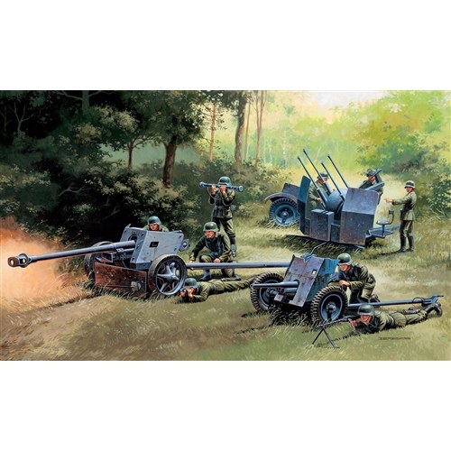 Guns Set Pak 35 - Pak 40 - Flack 38 Kit 1:72 DS Modellismo Guns Set Pak 35 - Pak 40 - Flack 38 Kit 1:72