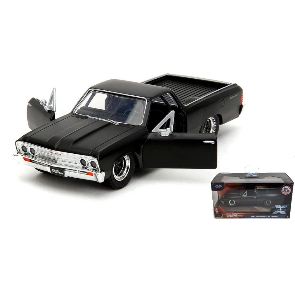 Chevrolet El Camino Fast & Furious Matt Black 1:32 Jada Toys DS Modellismo Chevrolet El Camino Fast & Furious Matt Black 1:32 Jada Toys 1:32