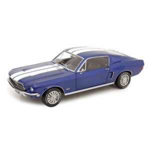 Ford Mustang GT Fastback Blue Metallic & White 1968
