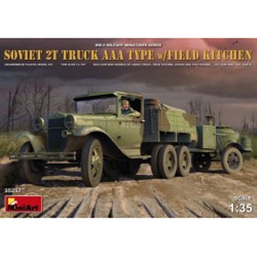 1/35 Soviet 2 t Truck Aaa Type w/Field Kitchen DS Modellismo 1/35 Soviet 2 t Truck Aaa Type w/Field Kitchen