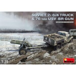 1/35 Soviet 2T 6x4 Truck with 76 mm Usv-br Gun