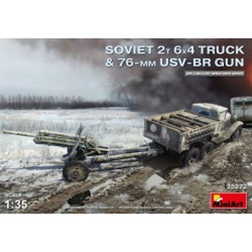 1/35 Soviet 2T 6x4 Truck with 76 mm Usv-br Gun DS Modellismo 1/35 Soviet 2T 6x4 Truck with 76 mm Usv-br Gun