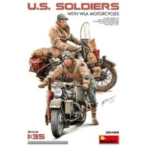 1/35 U.S. Soldiers with Wla Motorcycles