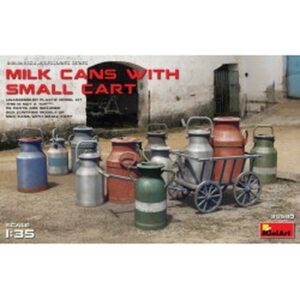 1/35 Milk Cans with Small Cart