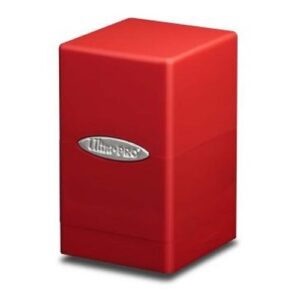 Satin Tower Red Deck Box