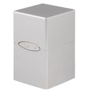 Satin Tower Metallic Silver Deck Box