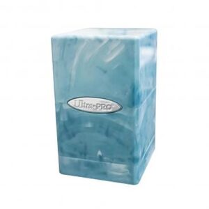 Marble Satin Tower - Light Blue/white