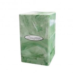 Marble Satin Tower - Lime Green/ White
