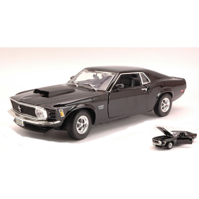 Ford Mustang Boss 429 1970 Black 1:18 DS Modellismo Ford Mustang Boss 429 1970 Black 1:18