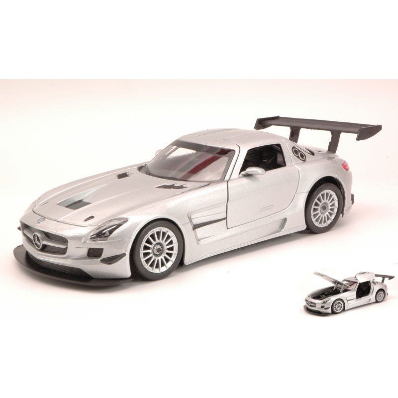 Mercedes Sls AMG Gt3 Silver 1:24 DS Modellismo Mercedes Sls AMG Gt3 Silver 1:24