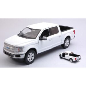 Ford F-150 Lariat Crew Cab 2019 White 1:27
