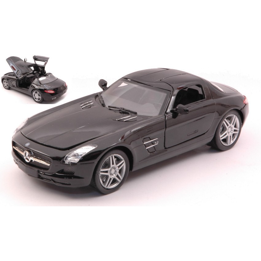 Mercedes Sls AMG 2010 Black 1:24 DS Modellismo Mercedes Sls AMG 2010 Black 1:24