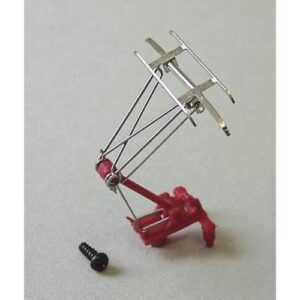 Pantografo rosso per locomotive Hobby Scala H0