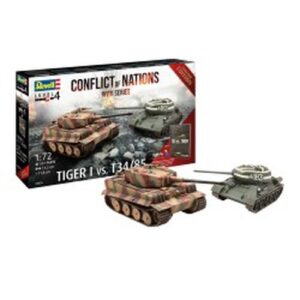Confezione regalo 1/72 "Conflict of Nations Wwii Series" Tiger I vs. T34/85