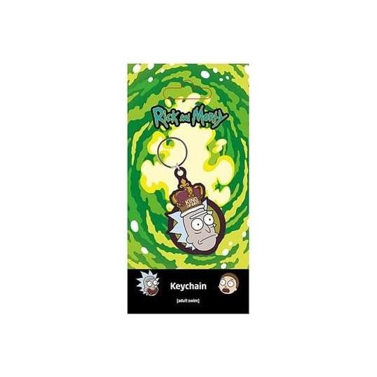 Portachiavi Rick and Morty PVC King of S**t DS Modellismo Portachiavi Rick and Morty PVC King of S**t