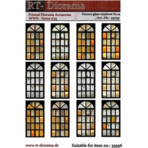 1/35 Printed Accesories: Factory in vetro Windows Nr.12