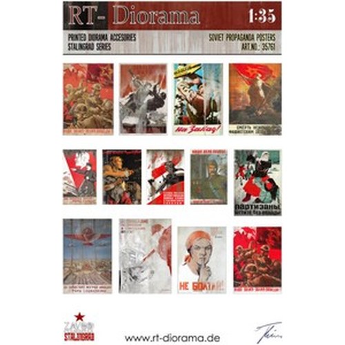 Poster 1/35 Printed Accesories: Soviet Propaganda DS Modellismo Poster 1/35 Printed Accesories: Soviet Propaganda