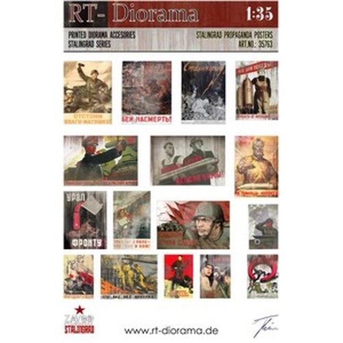 Poster 1/35 Printed Accesories: Stalingrad Propaganda DS Modellismo Poster 1/35 Printed Accesories: Stalingrad Propaganda