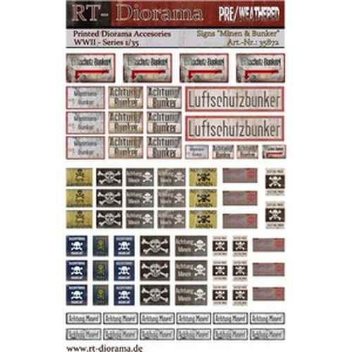 1/35 Printed Accesories: "Achtung Minen DS Modellismo 1/35 Printed Accesories: "Achtung Minen