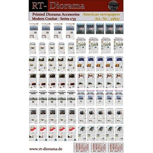 1/35 Printed Accesories: "American Newspapers DS Modellismo 1/35 Printed Accesories: "American Newspapers