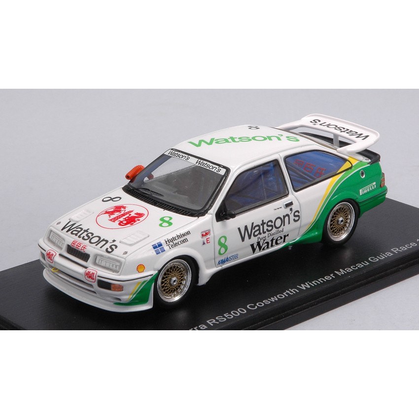 Ford Sierra RS RS500 Cosworth N.8 Winner Macau G.Race 1989 T.Harvey 1:43 DS Modellismo Ford Sierra RS RS500 Cosworth N.8 Winner Macau G.Race 1989 T.Harvey 1:43