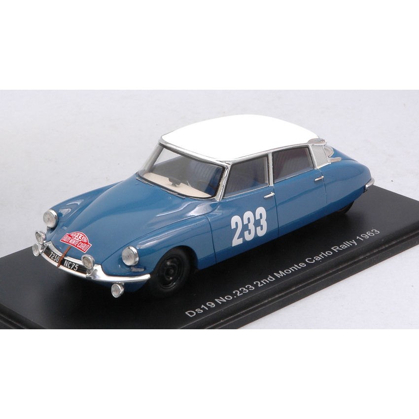 Citroen DS19 N.233 2nd Monte Carlo 1963 P.Toivonen-A.Jarvi DS Modellismo Citroen DS19 N.233 2nd Monte Carlo 1963 P.Toivonen-A.Jarvi
