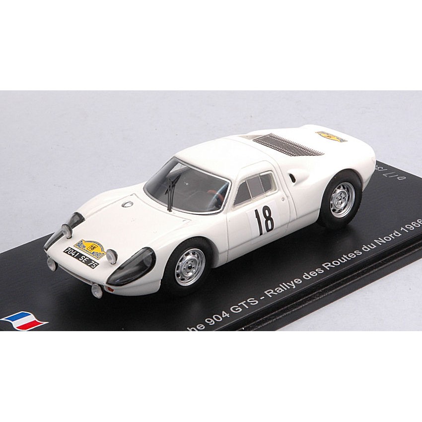 Porsche 904 GTS N.18 Rally Des Routes du Nord 1966 J.Schlesser-A.Schless DS Modellismo Porsche 904 GTS N.18 Rally Des Routes du Nord 1966 J.Schlesser-A.Schless