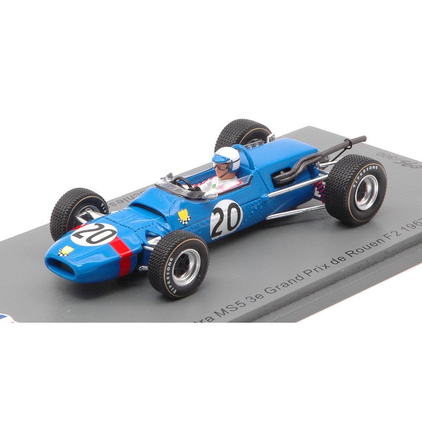 Matra MS5 N.20 3e GP de Rouen F2 1967 JO Schlesser 1:43 DS Modellismo Matra MS5 N.20 3e GP de Rouen F2 1967 JO Schlesser 1:43