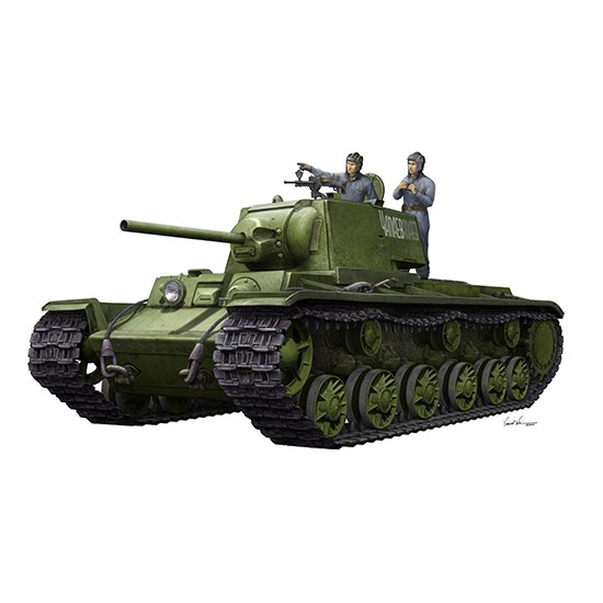 KV-1 1942 Simplified Turret Tank with Tank Crew DS Modellismo KV-1 1942 Simplified Turret Tank with Tank Crew