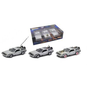 De Lorean "Back to the Future" Gift Box Part I+ii+iii 1:24