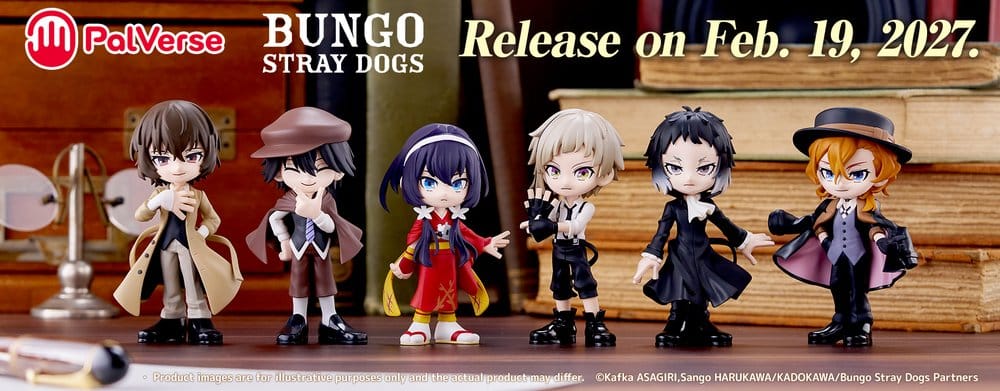 Bungo Stray Dogs PalVerse Mini Figures Blind Box Display (6) DS Modellismo Bungo Stray Dogs PalVerse Mini Blind Box