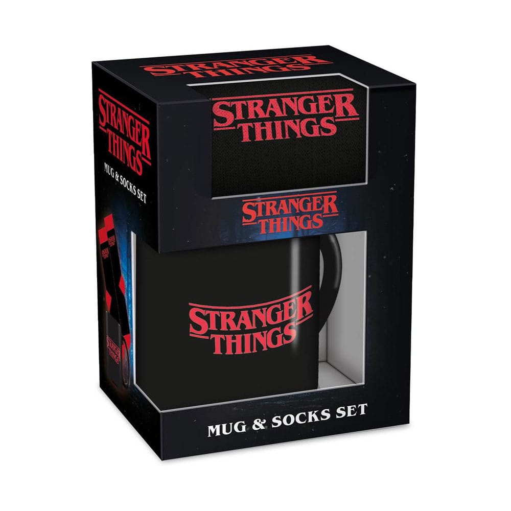 Set di calzini Stranger Things Mug & Logo DS Modellismo di calzini Stranger Things Mug & Logo