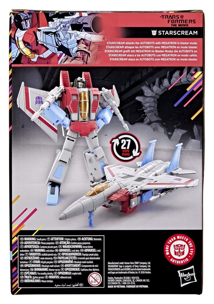 The Transformers: The Movie Studio Series Voyager Class Action Figure Starscream 17 cm DS Modellismo Transformers: Movie Studio Voyager Class