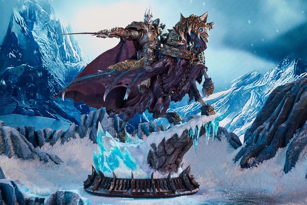 Statua World of Warcraft The Lich King & Invincible 68 cm DS Modellismo Statua World Warcraft Lich King & Invincible - vista 2
