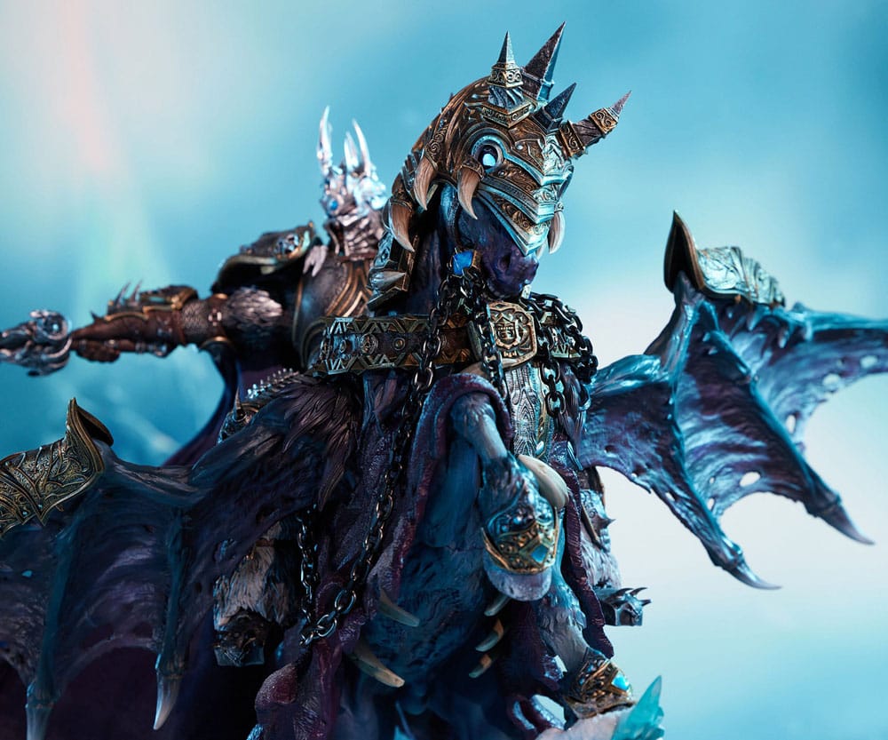 Statua World of Warcraft The Lich King & Invincible 68 cm DS Modellismo Statua World Warcraft Lich King & Invincible - vista 3
