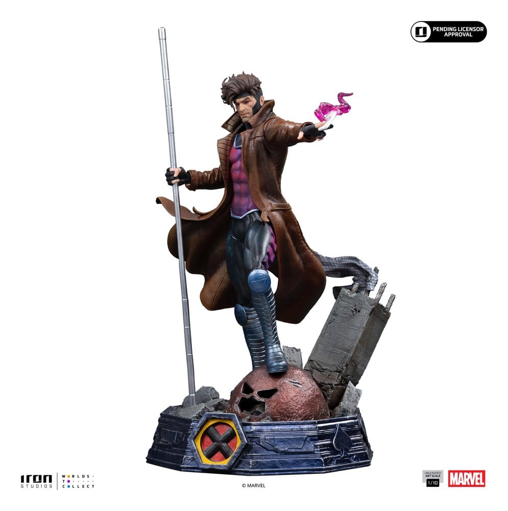 Statua Marvel Gambit Unleashed Art Scale 1/10 Gambit 28 cm DS Modellismo Statua Marvel Gambit Unleashed Art Scale - vista 3