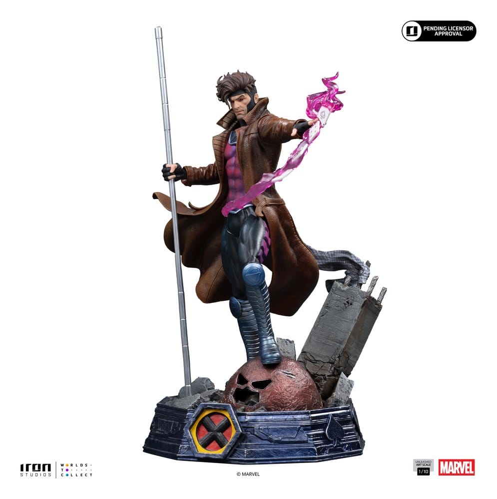 Statua Marvel Gambit Unleashed Art Scale 1/10 Gambit 28 cm DS Modellismo Statua Marvel Gambit Unleashed Art Scale - vista 5
