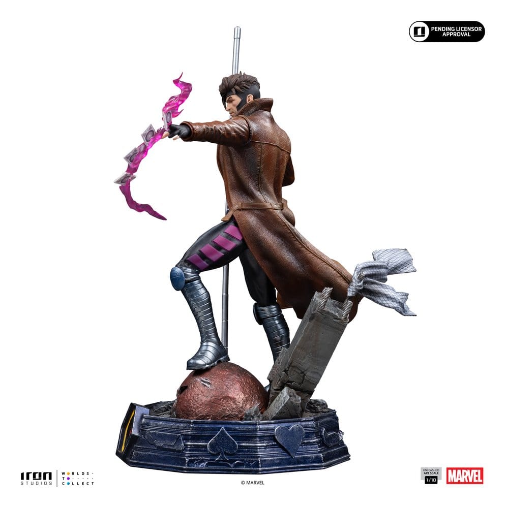 Statua Marvel Gambit Unleashed Art Scale 1/10 Gambit 28 cm DS Modellismo Statua Marvel Gambit Unleashed Art Scale - vista 6