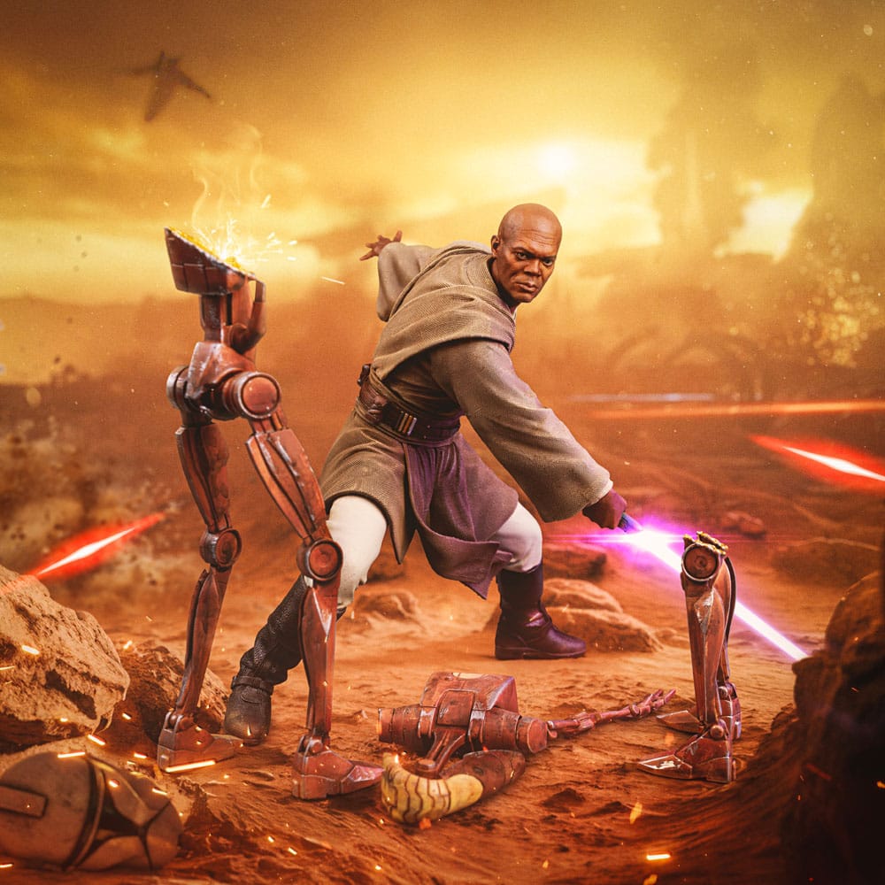Statua Star Wars Art Scale 1/10 Mace Windu 18 cm DS Modellismo Statua Star Wars Art Scale Mace scala 1/10