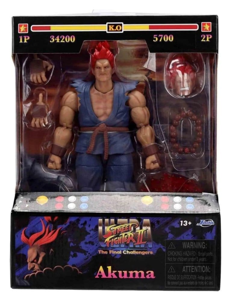 Street Fighter II Action Figure Akuma 15 cm DS Modellismo Street Fighter II Action Akuma Jada Toys - vista 3
