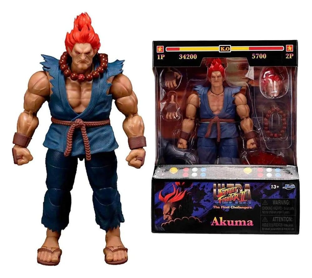 Street Fighter II Action Figure Akuma 15 cm DS Modellismo Street Fighter II Action Akuma Jada Toys - vista 2
