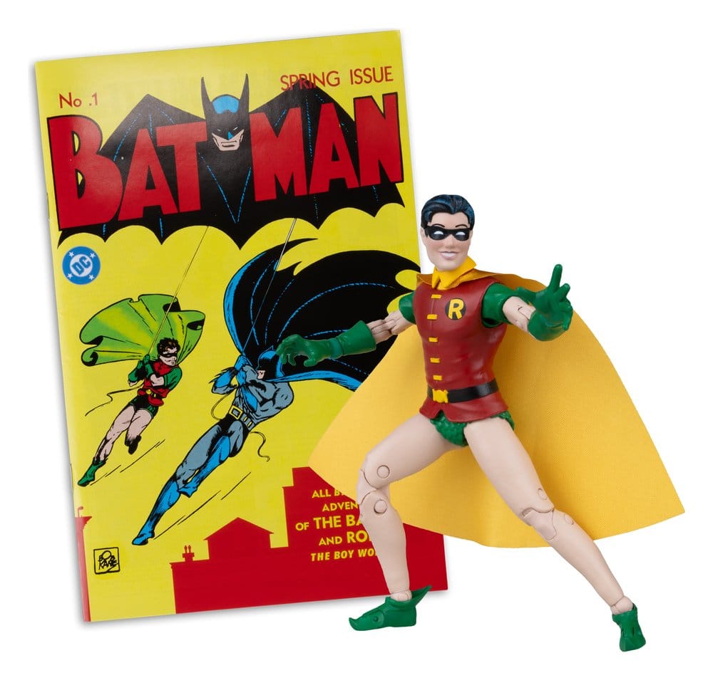 DC Direct Page Punchers Action Figure Robin Dick Grayson (Batman #1) (Red Platinum Edition) 14 cm DS Modellismo Dc Direct Page Punchers Action Robin Dick - vista 3
