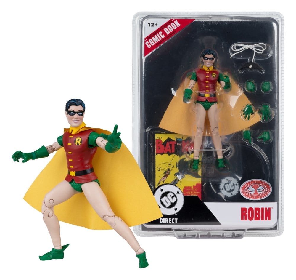 DC Direct Page Punchers Action Figure Robin Dick Grayson (Batman #1) (Red Platinum Edition) 14 cm DS Modellismo Dc Direct Page Punchers Action Robin Dick - vista 5