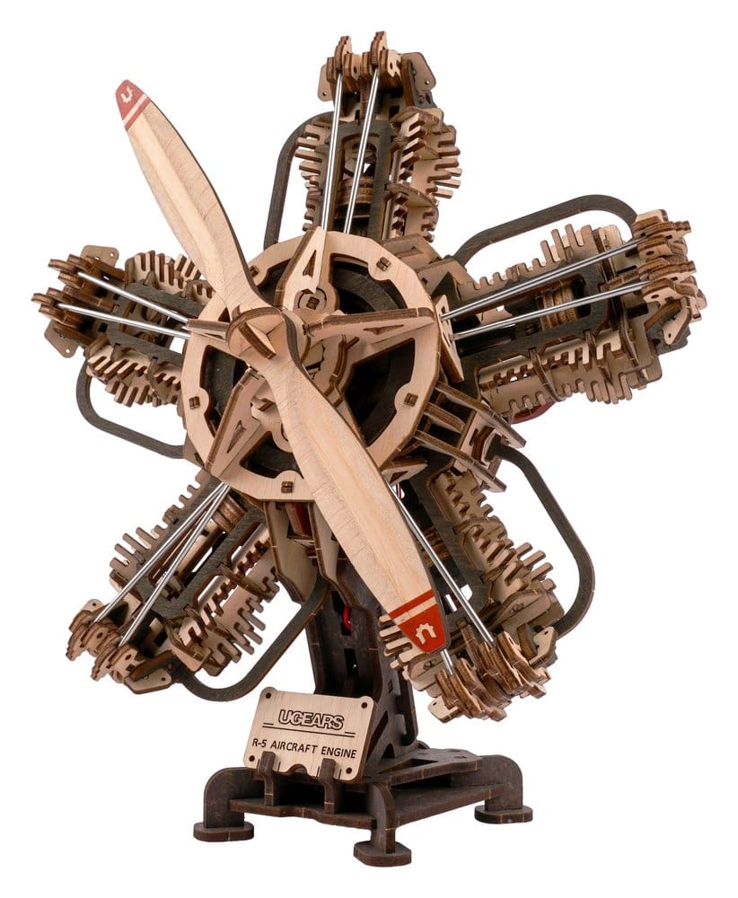 Ugears 3D in legno Model Kit R-5 Aircraft Engine 25 cm DS Modellismo Ugears 3D in legno Model Kit R-5 Aircraft
