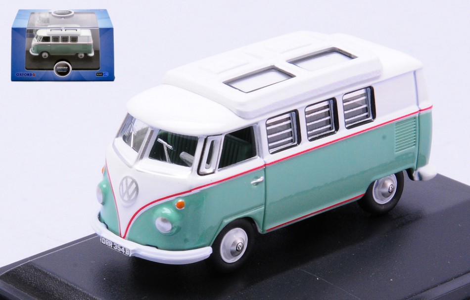 VW T1 Camper Turquoise/White 1:76 DS Modellismo VW T1 Camper Turquoise/White scala OO 1:76